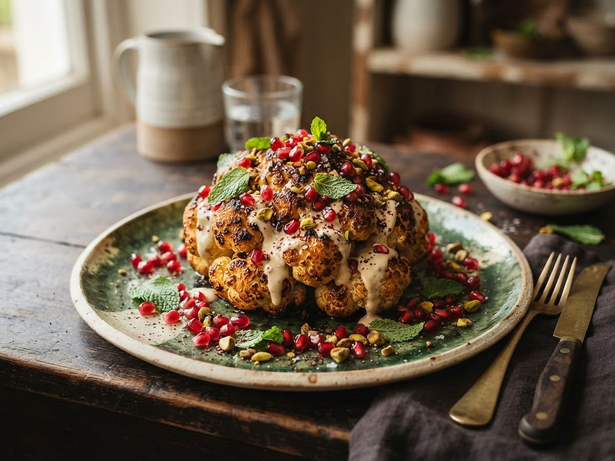 Roasted cauliflower steak
