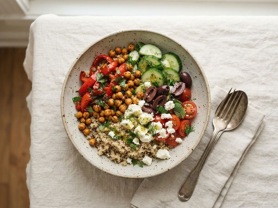 Mediterranean grain bowl