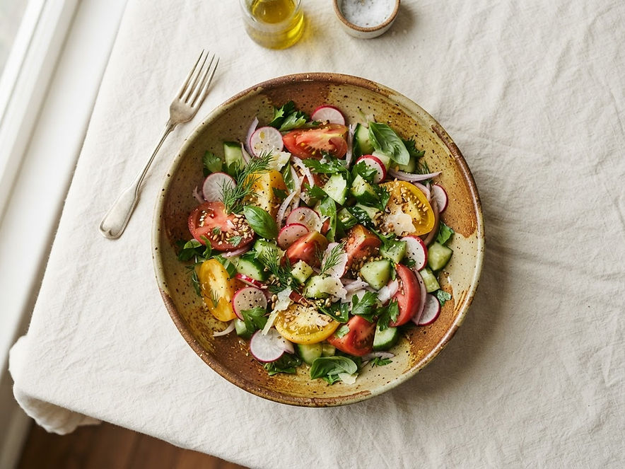 Seasonal garden salad
