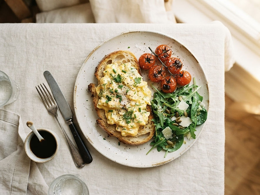 Soft herb scramble